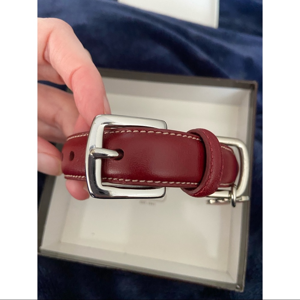 🐶 Coach Leather Dog Collar (small breed)